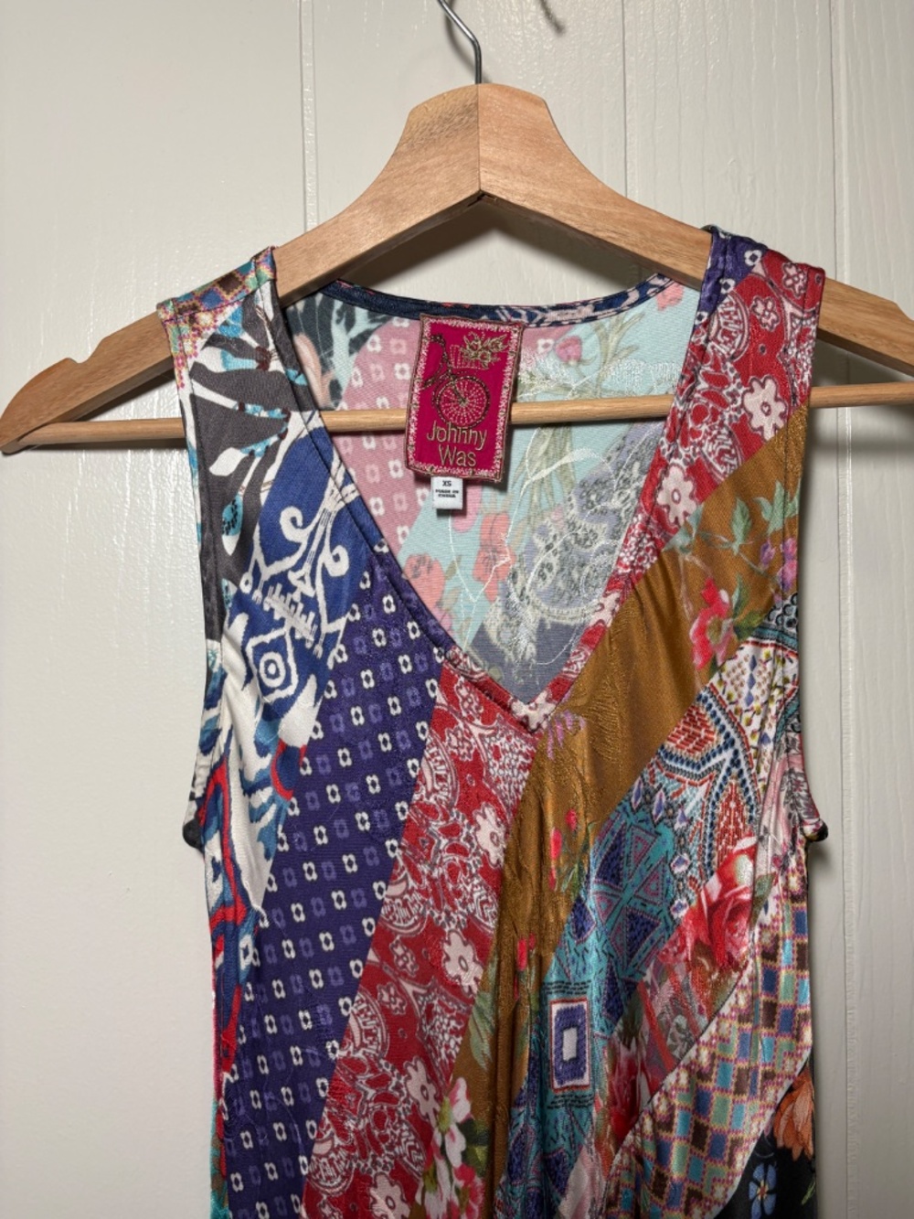 JOHNNY WAS TREBLE BIAS DRESS XS - Picture 3 of 10